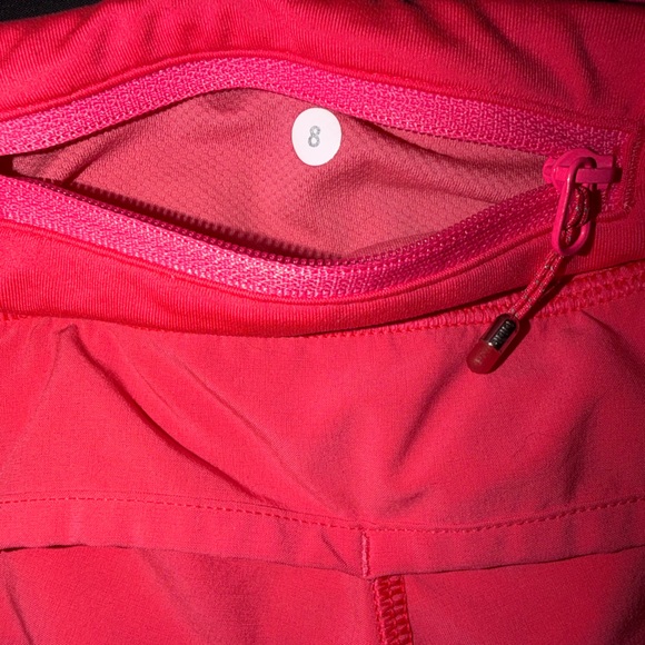Lululemon Athletica Women's Size 8 Pink Athletic 2.5” Low Rise Speed Up Shorts - Picture 5 of 6